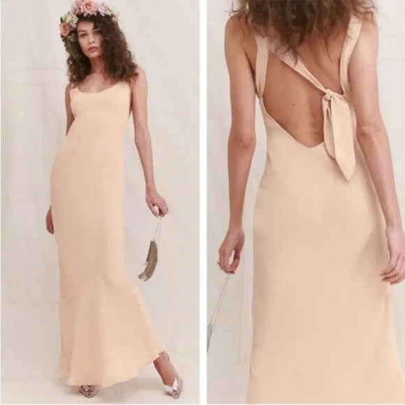 Reformation Cream Maxi Dress - Picture 2 of 14